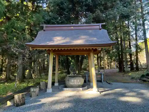 山宮浅間神社の手水