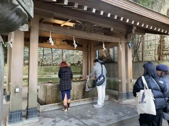 江島神社の手水舎