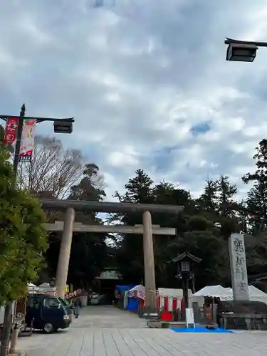 奥宮(鹿島神宮摂社)の鳥居