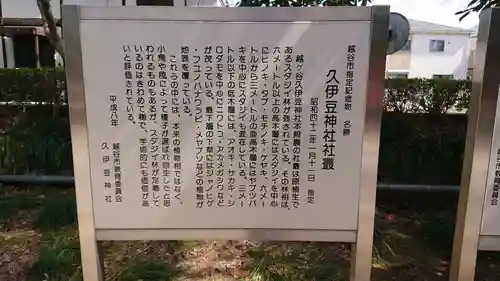 越ヶ谷久伊豆神社の歴史