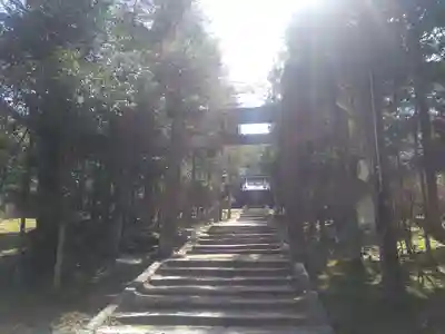 真止戸山神社の鳥居