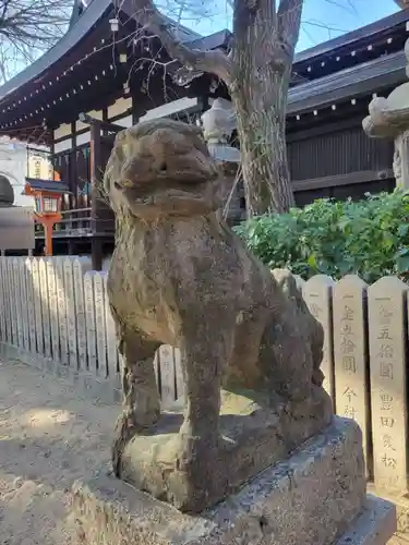 御幸森天神宮の狛犬