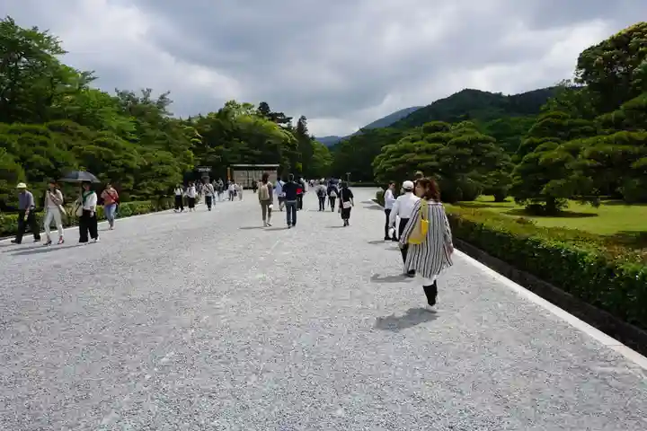 伊勢神宮内宮(皇大神宮)の庭園