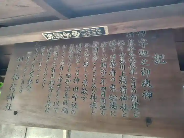 川上稲荷神社の{uncategorized: "未分類", other: "その他", undefined: "問題あり", building: "その他建物", grave: "お墓", sacred_gate: "鳥居", guardian: "狛犬", statue: "像", buddha: "仏像", history: "歴史", nature: "自然", garden: "庭園", animal: "動物", pagoda: "塔", temizu: "手水舎", mountain_gate: "山門・神門", sanctuary: "本殿・本堂", subordinate: "末社・摂社", art: "芸術", scenery: "景色", jizo: "地蔵", ema: "絵馬", goshuin: "御朱印", omikuji: "おみくじ", items: "授与品その他", amulet: "お守り", goshuincho: "御朱印帳", eats: "食事", festival: "お祭り", votive_dance: "神楽", shichigosan: "七五三参", wedding: "結婚式", experience: "体験その他", initially: "初詣", around: "周辺", anti_infection: "感染症対策"}