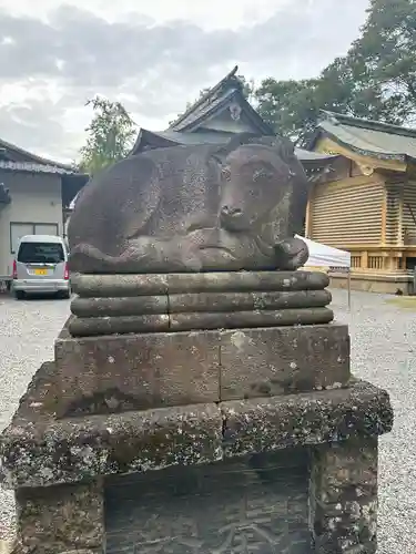 朝日森天満宮の狛犬