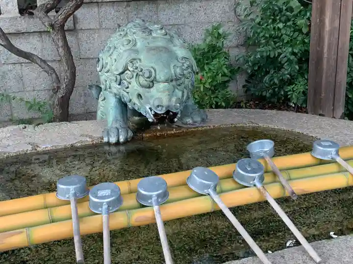 河内國魂神社の手水舎