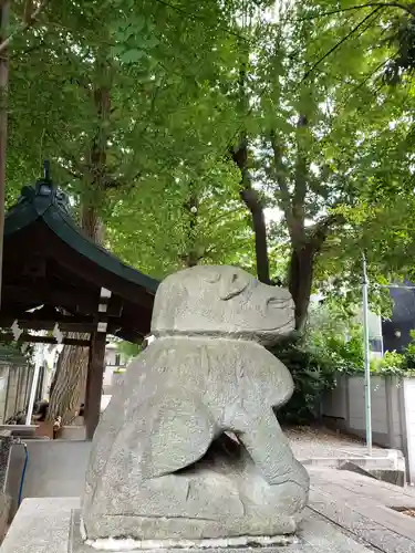 穏田神社の狛犬