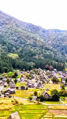 白川八幡神社の景色