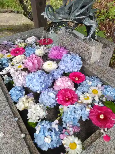 木幡山隠津島神社(二本松市)の手水