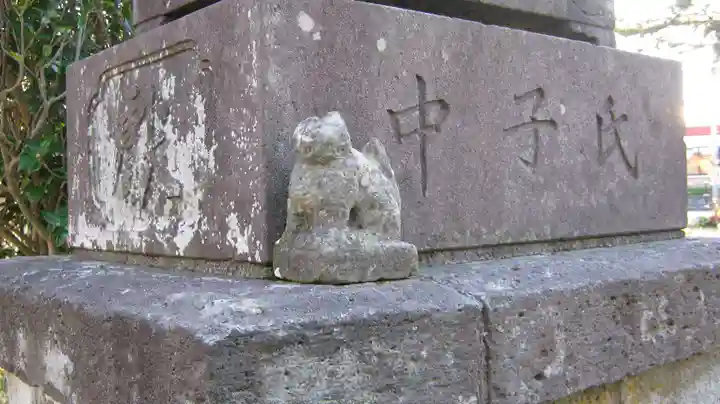 鏡日吉神社の狛犬