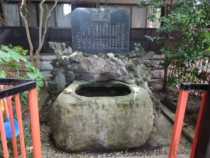 笠䅣稲荷神社の手水舎