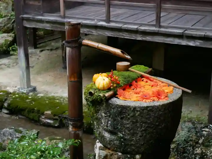 柳谷観音 楊谷寺の手水舎