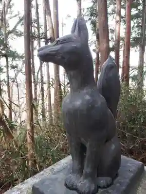 赤沼稲荷神社の狛犬