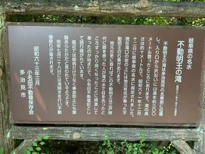 不動明王堂(不動明王の滝)の歴史