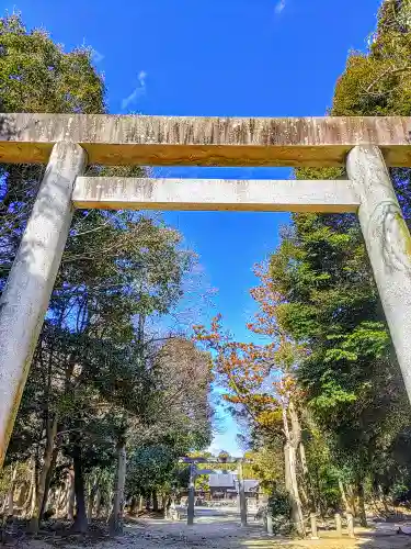 神明社・小河天神社合殿の鳥居