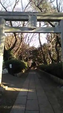 前原御嶽神社の鳥居