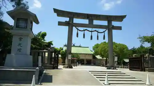 難波大社　生國魂神社の鳥居
