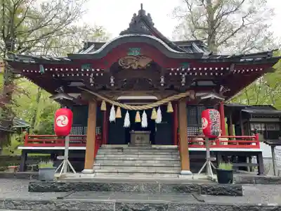 山中諏訪神社の本殿・本堂