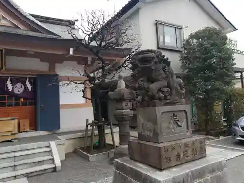 穏田神社の狛犬