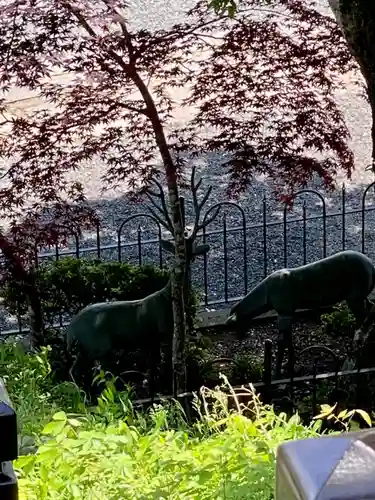 篠山春日神社の像