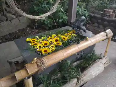 東海市熊野神社の手水舎