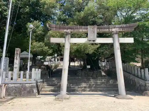 山口八幡社の鳥居