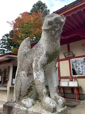 正一位 若草稲荷神社の狛犬