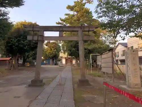 下総府中六所神社の鳥居