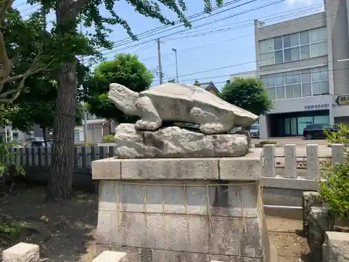 杉杜白髭神社の狛犬