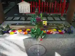 新田神社の手水