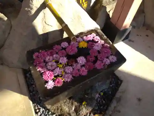 差出磯大嶽山神社 仕事と健康と厄よけの神さまの手水舎