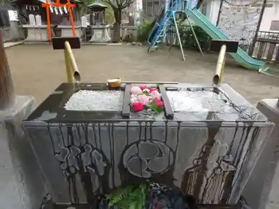 根岸八幡神社の手水舎