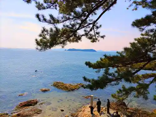 八百富神社の景色