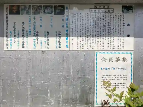 亀戸水神社の歴史