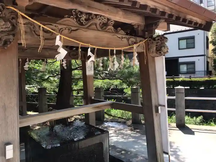松戸神社の手水舎
