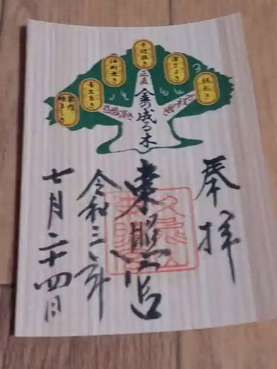 久能山東照宮の御朱印