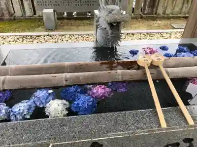 粟井神社の手水舎