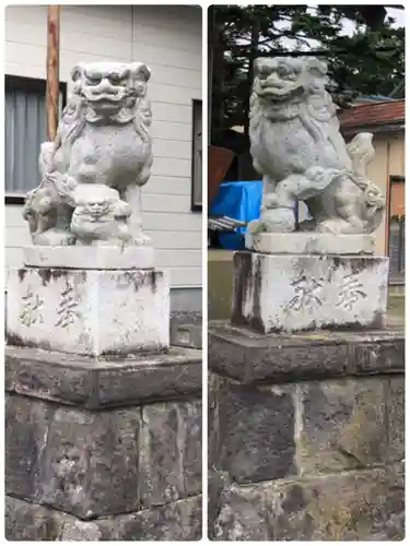 様似住吉神社の狛犬