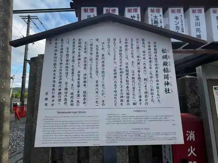松明殿稲荷神社の{uncategorized: "未分類", other: "その他", undefined: "問題あり", building: "その他建物", grave: "お墓", sacred_gate: "鳥居", guardian: "狛犬", statue: "像", buddha: "仏像", history: "歴史", nature: "自然", garden: "庭園", animal: "動物", pagoda: "塔", temizu: "手水舎", mountain_gate: "山門・神門", sanctuary: "本殿・本堂", subordinate: "末社・摂社", art: "芸術", scenery: "景色", jizo: "地蔵", ema: "絵馬", goshuin: "御朱印", omikuji: "おみくじ", items: "授与品その他", amulet: "お守り", goshuincho: "御朱印帳", eats: "食事", festival: "お祭り", votive_dance: "神楽", shichigosan: "七五三参", wedding: "結婚式", experience: "体験その他", initially: "初詣", around: "周辺", anti_infection: "感染症対策"}