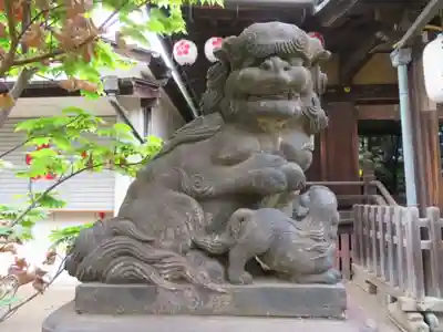 新井天神北野神社の狛犬