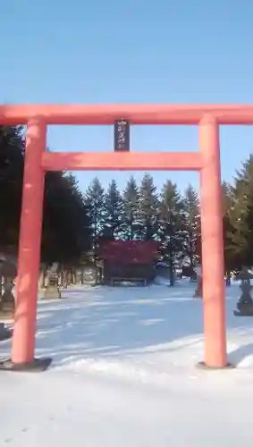 中斜里神社の鳥居