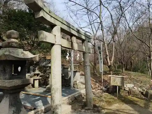 亀の瀬竜王社の鳥居