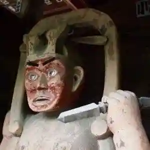 永福寺　童子堂の像