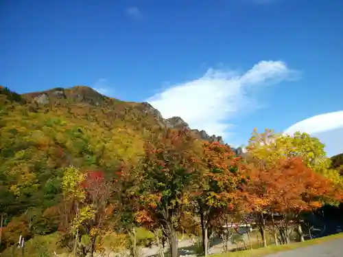 大雪山層雲峡神社の自然