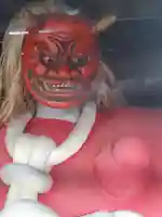 安久美神戸神明社の像