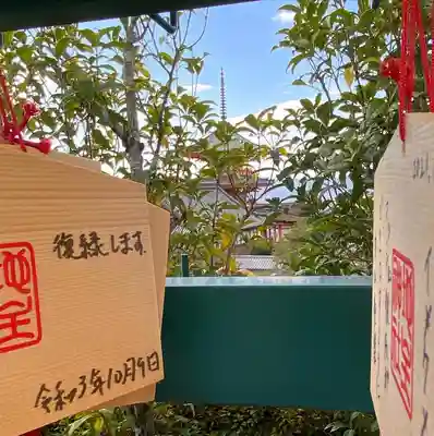 地主神社の絵馬