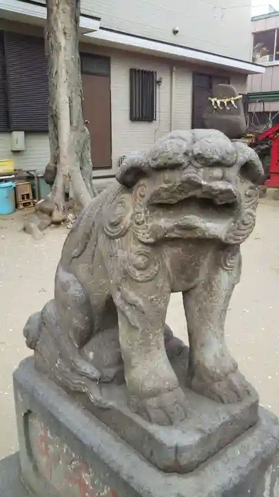 結城神明神社の狛犬