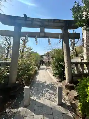 鳩森八幡神社の鳥居