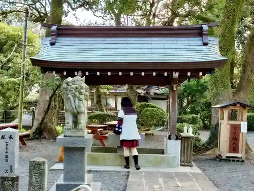 千栗八幡宮の手水舎