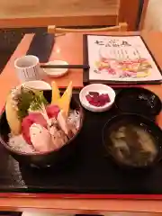 海南神社の食事